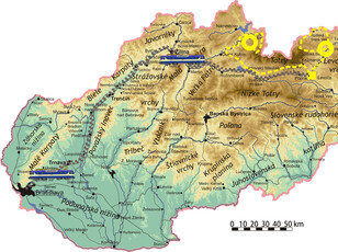Plánovaná trasa Expedície (Ne)známe Slovensko 2011